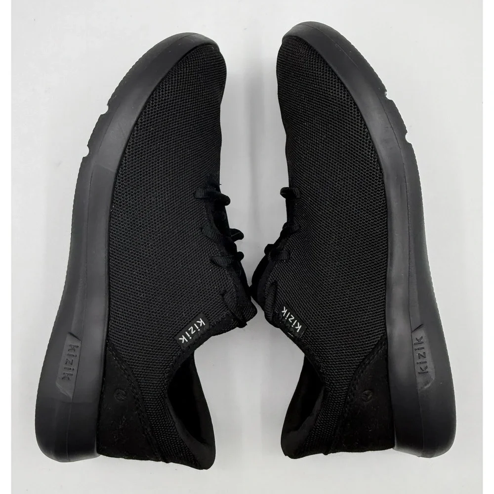Kizik Madrid Comfort Breath Eco-Knit Black Slip On‎ Sneak M8.5 Wide Wmns 10Wide
